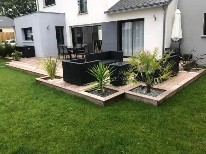 Aménagement complet terrasse Saint Nazaire