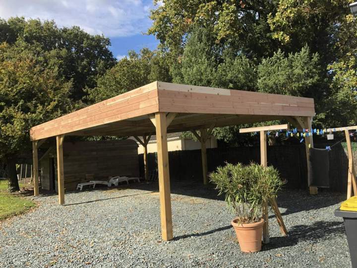 Carport bois massif Saint Nazaire