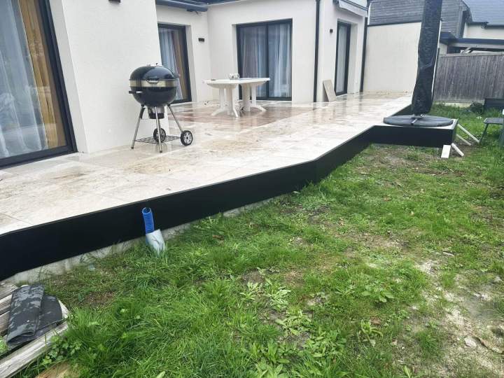 Création terrasse céramique Saint Nazaire