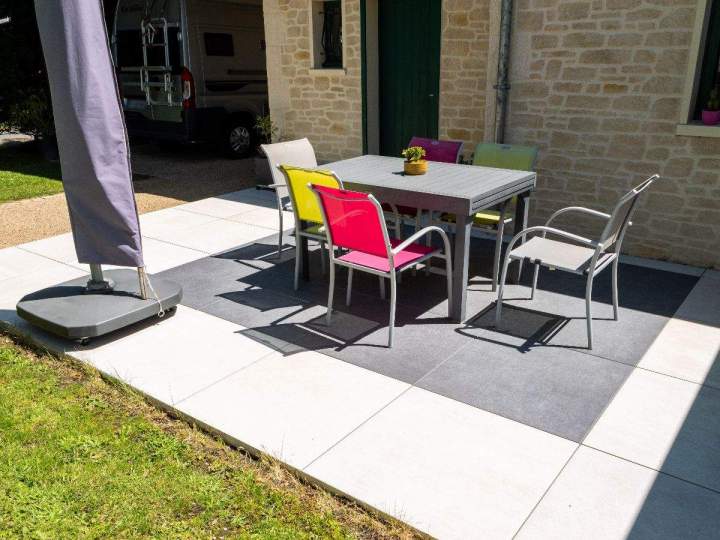 Terrasse grès cérame Près de Saint-Nazaire